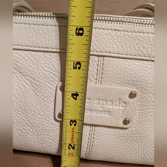 Kate Spade® NY Barrel Bag Added Tinsel & Silver Spade Charms With Key Ring - Picture 3 of 16